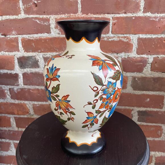 Handpainted Zuid Holland Plateel Dutch Pottery Vase Vintage Signed Numbered - Picture 2 of 8